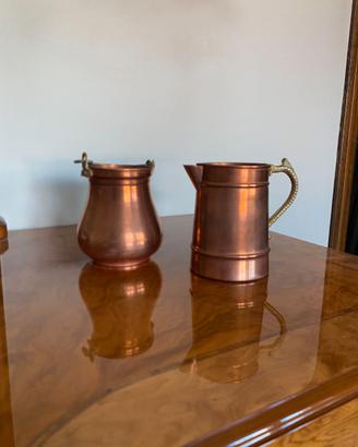 Coppia di brocchette in rame – vintage