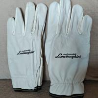 Guanti Lamborghini Vintage originali pelle bianca