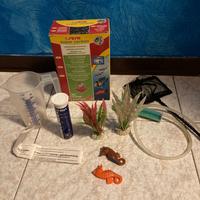 Lotto di accessori per acquario