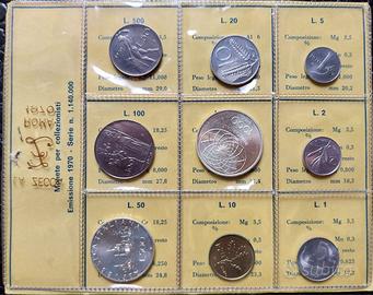 Serie divisionale Repubblica Italiana 1970