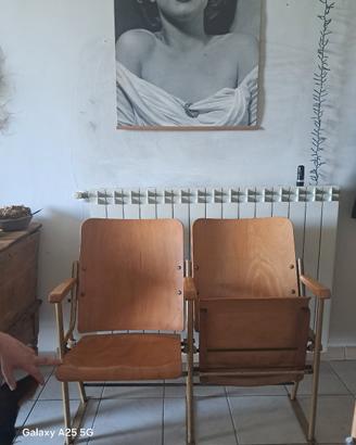 sedie vintage cinema 
