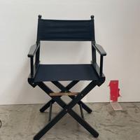 Sedia da regista nera in legno (fino a 50 pezzi)