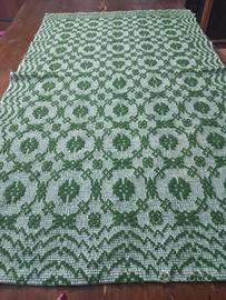 Arte Sarda tappeto  striscia  lana lino d'epoca