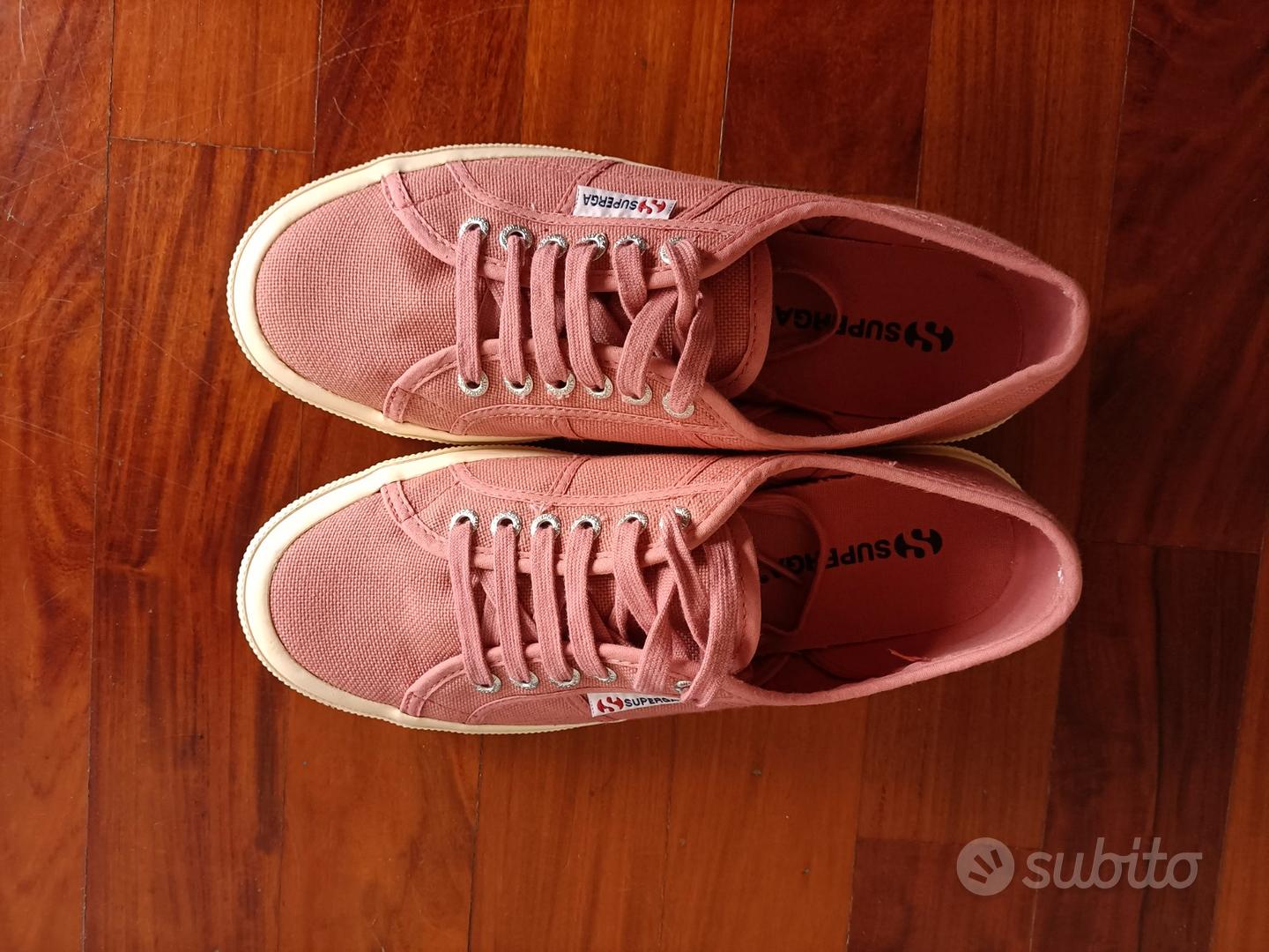 Superga alte outlet rosse