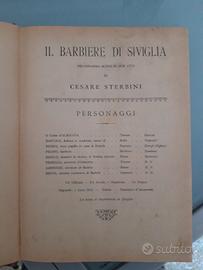 Antico spartito il barbiere di Siviglia