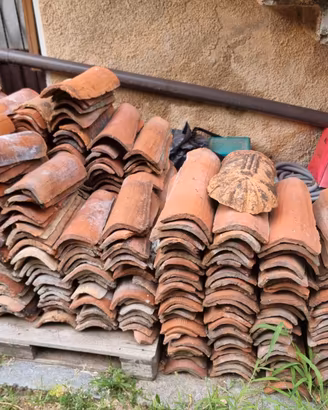 Tegole in terracotta antica