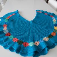 caldo scialletto in pura lana fatto a mano