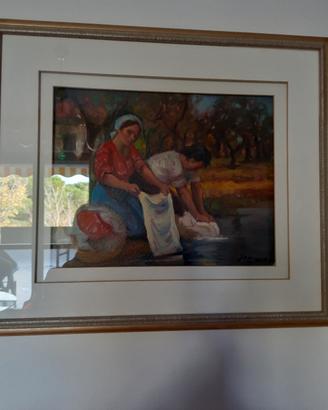Quadro dipinto su tela