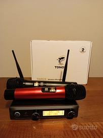 TONOR Microfono wireless UHF professionale
