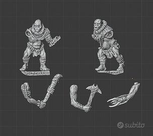 Half Troll Far Harad miniature stampate mesbg