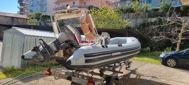 gommone novamarine rh 460, carrello ellebi, motore