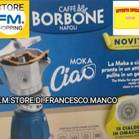 Moka ciao a cialde Borbone in omaggio 15 cialde.