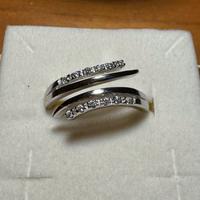 Anello oro bianco 18k