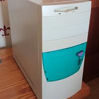 PC Desktop ATX completo vintage, con Floppy Disk D
