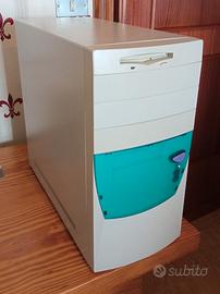 PC Desktop ATX completo vintage, con Floppy Disk D