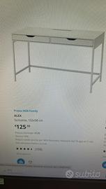 Scrivania ikea modello Alex perfetta