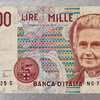 Banconota 1000 Lire “Maria Montessori”