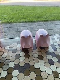 Sedute  piggy rosa coppia