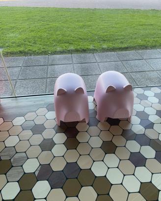 Sedute  piggy rosa coppia