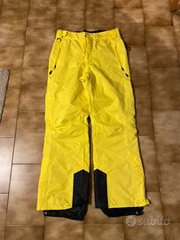 Pantaloni da Snowboard Giallo Taglia 50 (L)