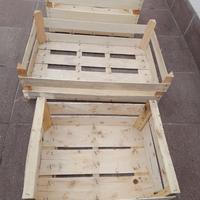 Cassette di legno per frutta/verdura o bricolage.