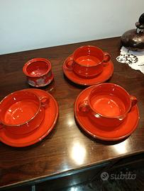 Set tazze a doppio manico Ceramica Ernestine 