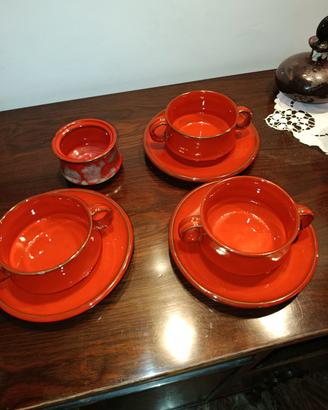 Set tazze a doppio manico Ceramica Ernestine 