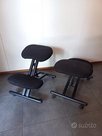 Coppia di sedie ergonomiche regolabili