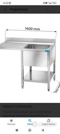 Cucina completa acciaio inox