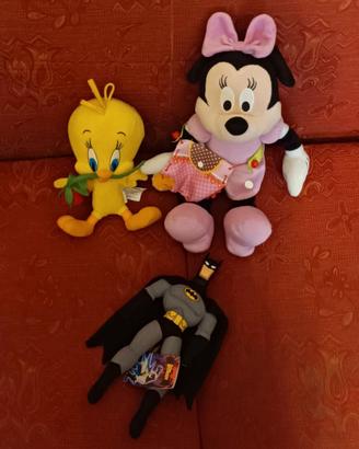 Lotto 3 peluches 
