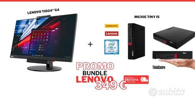 Lenovo TIO24 G4 + Mini PC M630e Tiny Intel Core i5