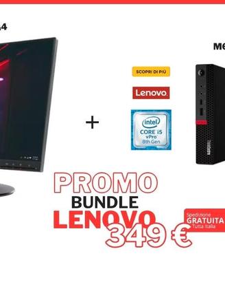 Lenovo TIO24 G4 + Mini PC M630e Tiny Intel Core i5
