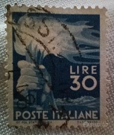 Francobollo da collezione Italia.