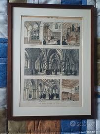 Litografia originale " the graphic" 1882