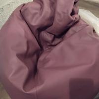 Poltrona sacco VERA PELLE colore prugna 