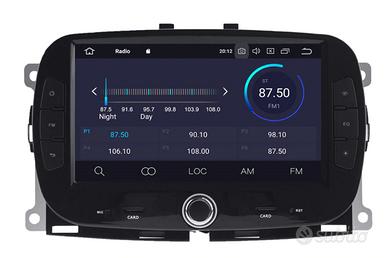 Autoradio navigatore fiat 500 dal 2015 wifi touch