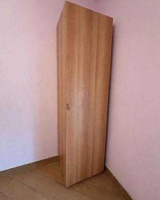 Armadio alto 1 anta rovere chiaro