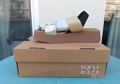 Sandali Flatform Bata Donna Oro/Nero - 39
