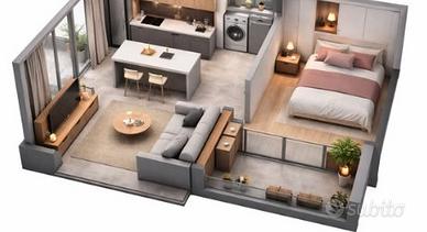 Bilocale con balcone e cantina Porto Valtravaglia