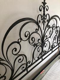 Letto in ferro battuto completo