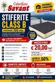 PANNELLI ISOLANTI STIFERITE CLASS B 100 mm – €20/m