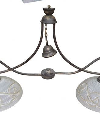 Lampadario a Bilanciere Rustico Ferro Battuto