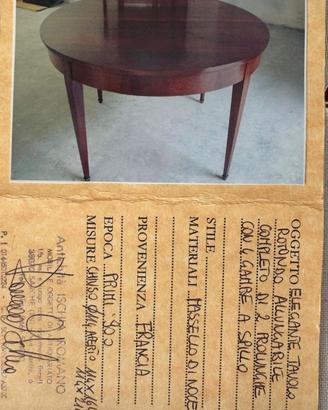 tavolo antico francese dei primi 900