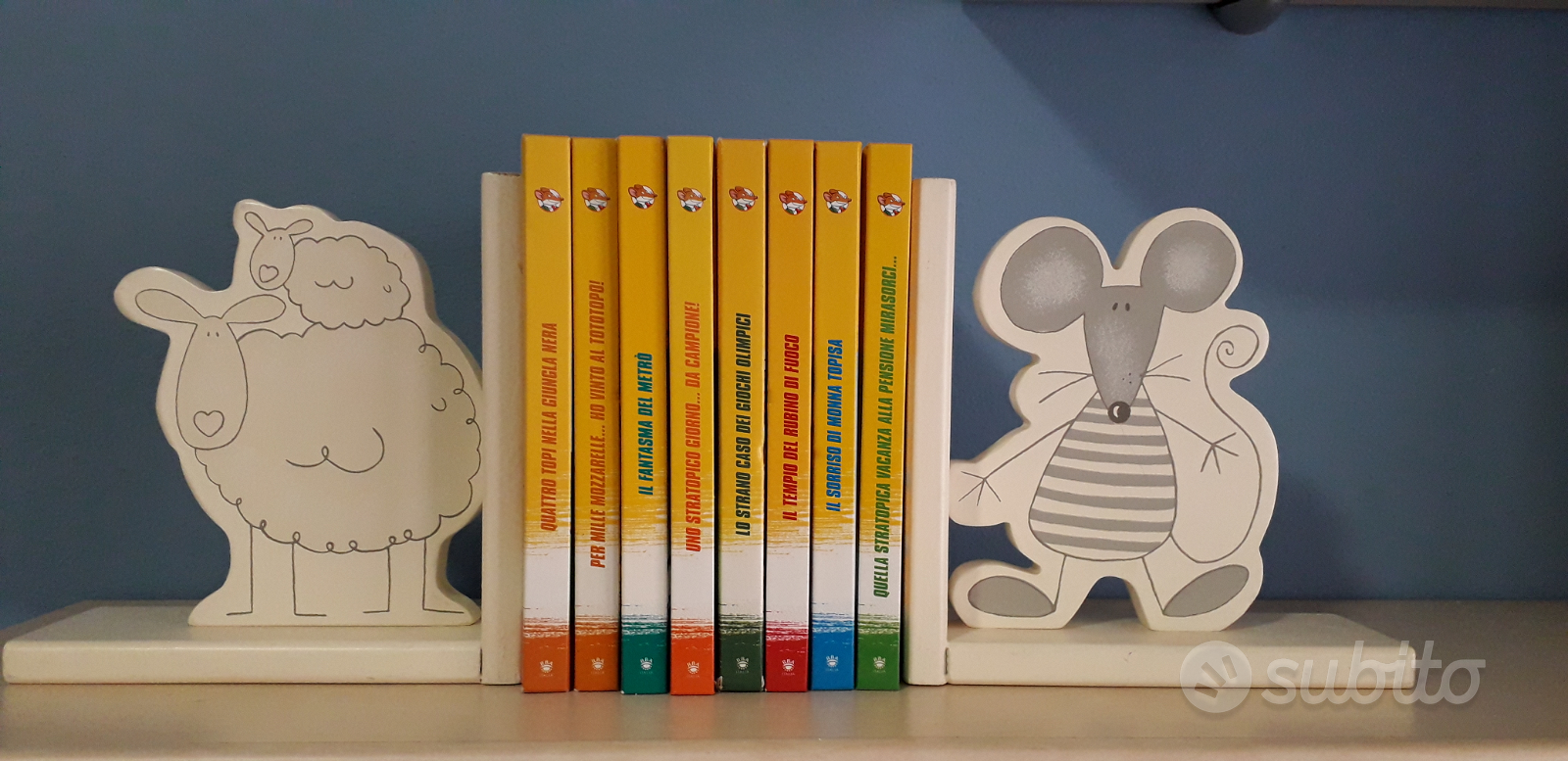 Fermalibri - reggi libri in legno - decorazioni - Tutto per i bambini In  vendita a Cuneo
