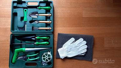 Set giardinaggio 10 attrezzi nuovo