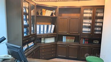 Libreria-credenza angolare componibile