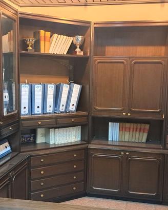 Libreria-credenza angolare componibile