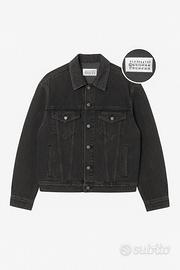 Maison Margiela – Giacca denim nera XL con logo