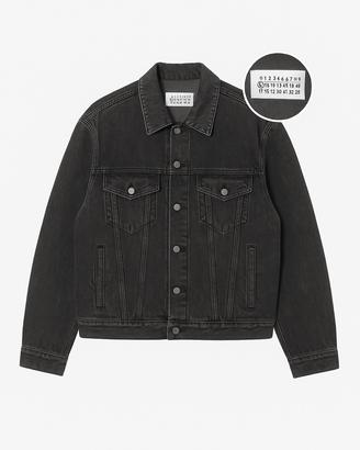 Maison Margiela – Giacca denim nera XL con logo