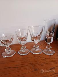 Servizio di bicchieri cristallo vintage 